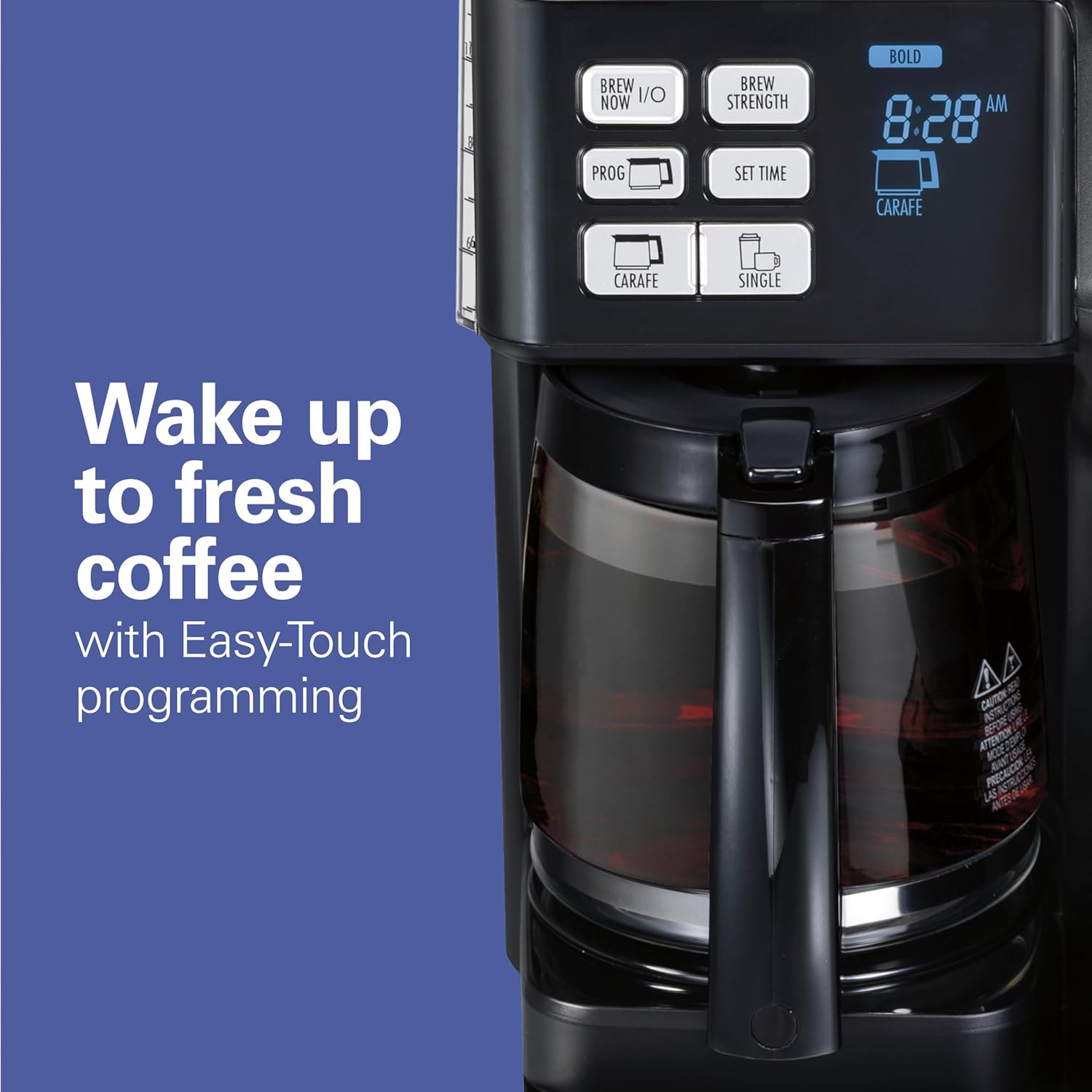 Hamilton Beach FlexBrew Trio 2-Way Coffee Maker, Compatible with K-Cup Pods or Grounds, Combo, Single Serve & Full 12c Pot, Black – Fast Brewing (49902)